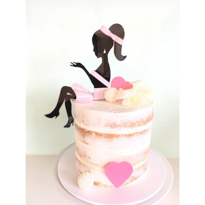 Elegant Lady Cake Topper